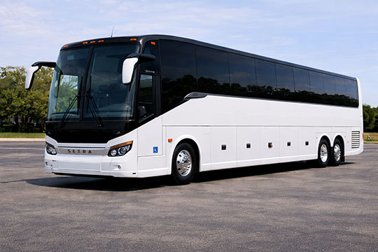 56-passenger charter bus available for charter in Woodbridge, NJ